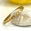 14k Gold Plated Four Leaf Both Sides Printed Bangle Bracelet