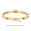 3 mm Stone Multicolor CZ Bangle Bracelet- Gold and Silver