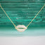 Pave Lips Pendant Necklace - Gold or Silver