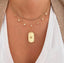 Multi Clovers CZ Drop Necklace - Silver Or Gold