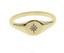 Starburst Signet Ring - Gold