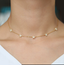 CZ Multi Station Star Choker Necklace